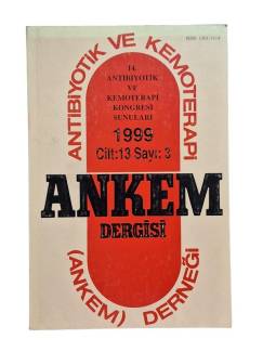14. ANTİBİYOTİK VE KEMOTERAPİ KONGRESİ SUNULARI 1999 CİLT:13 SAYI:3 ANKEM DERGİSİ