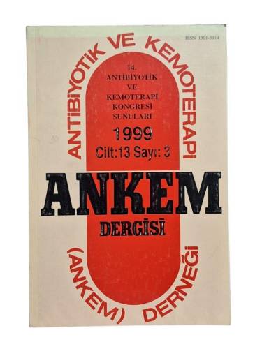 14. ANTİBİYOTİK VE KEMOTERAPİ KONGRESİ SUNULARI 1999 CİLT:13 SAYI:3 ANKEM DERGİSİ - 0