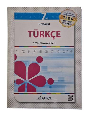 7. SINIF TÜRKÇE 10'LU DENEME SETİ (1. DENEME EKSİK) - 0