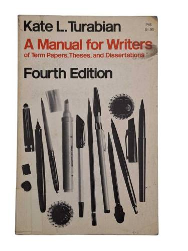A MANUAL FOR WRITERS - FOURTH EDITION - 0