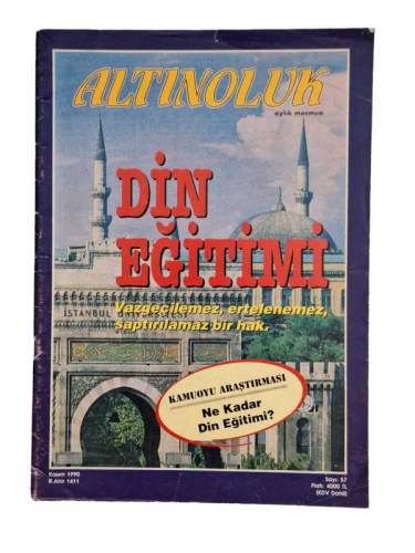 ALTINOLUK AYLIK MECMUA SAYI 57 KASIM 1990 