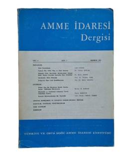 AMME İDARESİ DERGİSİ CİLT:6 SAYI:2 HAZİRAN 1973