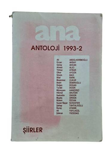 ANA ANTOLOJİ 1993-2 ŞİİRLER - 0