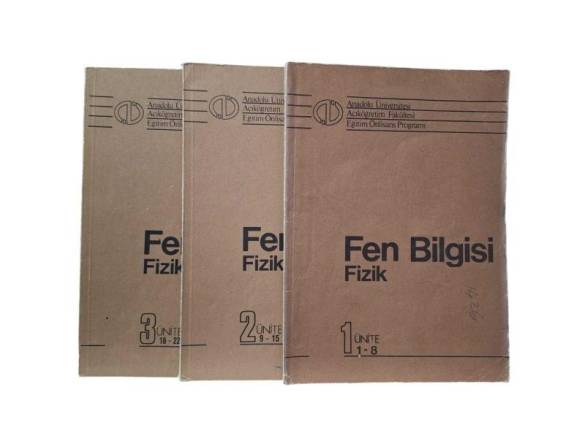 ANADOLU ÜNİVERSİTESİ AÇIKÖĞRETİM FAKÜLTESİ EĞİTİM ÖNLİSANS PROGRAMI FEN BİLGİSİ FİZİK ( 3 KİTAP TAKI - 0