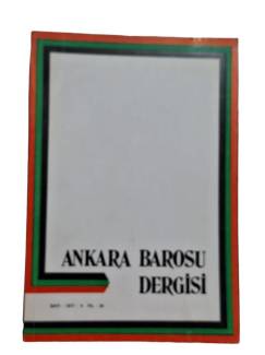 ANKARA BAROSU DERGİSİ SAYI:1977-1 YIL:34