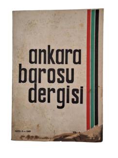 ANKARA BAROSU DERGİSİ SAYI:5 1969 YIL:26