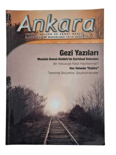 ANKARA EĞİTİM KÜLTÜR VE SANAT DERGİSİ YIL:11 SAYI 65 OCAK-ŞUBAT 2010 - 0