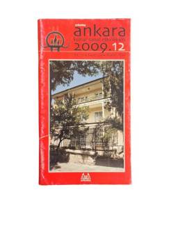 ANKARA KÜLTÜR SANAT ETKİNLİKLERİ YIL 17 SAYI 174 ARALIK 2009