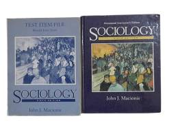 ANNOTATED INSTRUCTOR'S EDİTİON SOCIOLOGY / TEST ITEM FILE BEVERLY JETER SCOTT SOCIOLOGY SİXTH EDİTİON