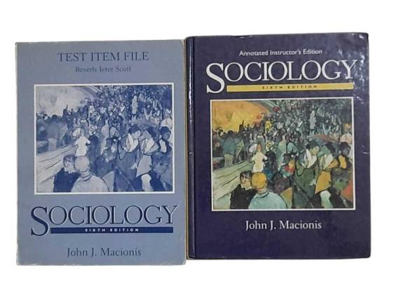 ANNOTATED INSTRUCTOR'S EDİTİON SOCIOLOGY / TEST ITEM FILE BEVERLY JETER SCOTT SOCIOLOGY SİXTH EDİTİON - 0