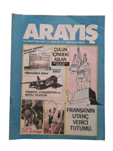 ARAYIŞ HAFTALIK DERGİ SAYI:14 YIL:14 MART 1981 - 0