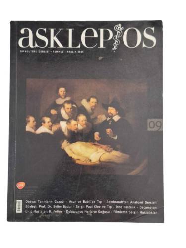 ASKLEPOS TIP KÜLTÜRÜ DERGİSİ 09 TEMMUZ-ARALIK 2005 - 0