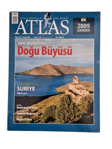 ATLAS AYLIK COĞRAFYA VE KEŞİF DERGİSİ SAYI:189 YIL:2008(VAN DEVEBOYNU DOĞU BÜYÜSÜ) - 0