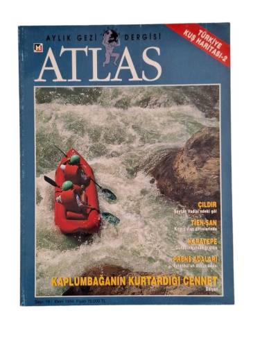 ATLAS AYLIK COĞRAFYA VE KEŞİF DERGİSİ SAYI:19 YIL:1994(KAPLUMBAĞANIN KURTARDIĞI CDENNET DALYAN) - 0