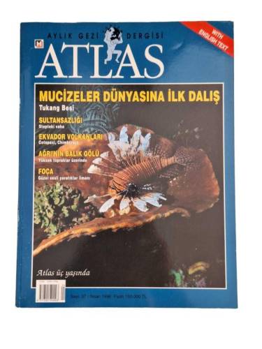 ATLAS AYLIK COĞRAFYA VE KEŞİF DERGİSİ SAYI:37 YIL:1996(MUCİZELER DÜNYASINA İLK DALIŞ TUKANG BESİ) - 0