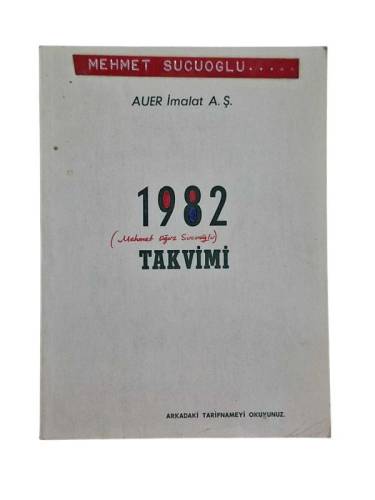 AUER İMALAT A.Ş. 1982 TAKVİMİ - 0