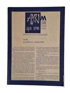 AYRIM AYLIK DERGİ - ŞİİR ( ŞAİR KAPIKULU DEĞİLDİR ) OCAK-ŞUBAT 1990 SAYI.4-5