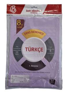 BATI AKADEMİ TÜRKÇE 8. SINIF DERS DENEMESİ / 8 DENEME