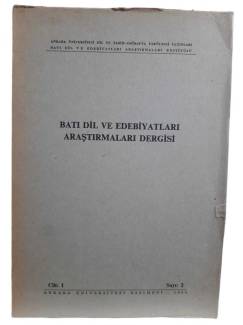 BATI DİL VE EDEBİYATLARI ARAŞTIRMALARI DERGİSİ CİLT:1 SAYI: 2 YIL:1966