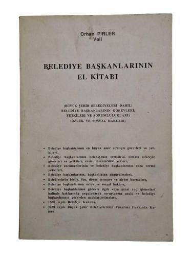 BELEDİYE BAŞKANLARININ EL KİTABI - 0
