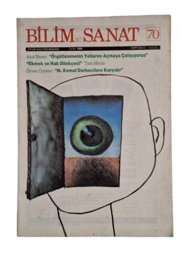 BİLİM VE SANAT AYLIK KÜLTÜR DERGİSİ EKİM 1986 SAYI:70 - 0