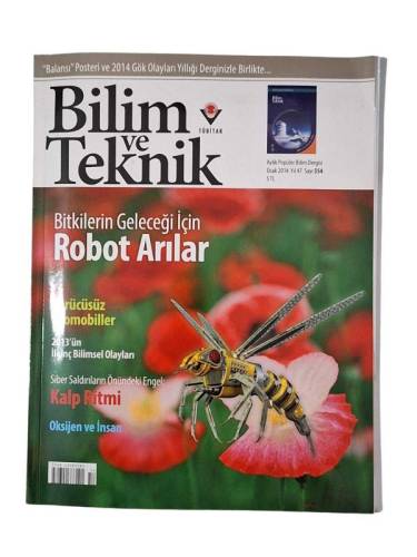 BİLİM VE TEKNİK AYLIK POPÜLER BİLİM DERGİSİ OCAK 2014 SAYI 554 BALARISI POSTERİ VE 2014 GÖK OLAYLARI YILLIĞI - 0