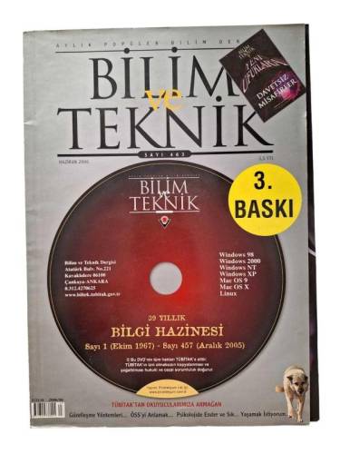 BİLİM VE TEKNİK AYLIK POPÜLER DERGİ SAYI 463 HAZİRAN 2006 - 0