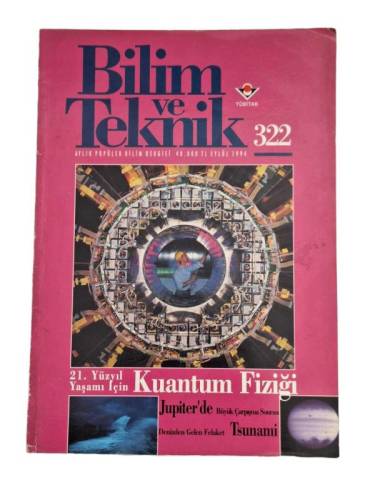 BİLİM VE TEKNİK SAYI 322, EYLÜL 1994 - 0