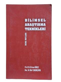 BİLİMSEL ARAŞTIRMA TEKNİKLERİ DERS NOTLARI