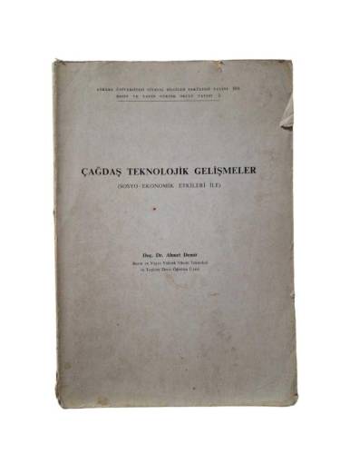 ÇAĞDAŞ TEKNOLOJİK GELİŞMELER SOSYO-EKONOMİK ETKİLERİ İLE - 0