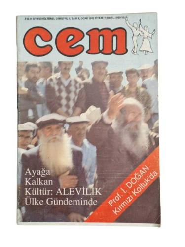 CEM AYLIK SİYASİ KÜLTÜREL DERGİ YIL:1 SAYI:8 OCAK 1992 - 0