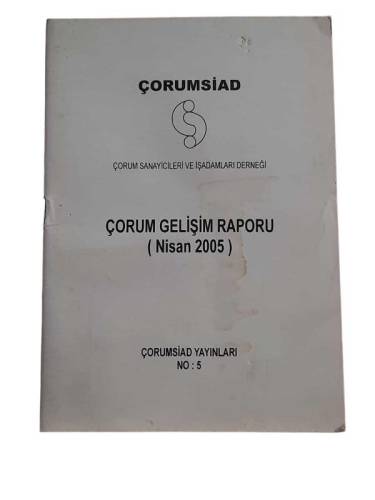 ÇORUM GELİŞİM RAPORU NİSAN 2005 - 0