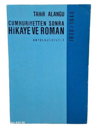 CUMHURİYETTEN SONRA HİKAYE VE ROMAN / CİLT 2 / 1930-40 - 0