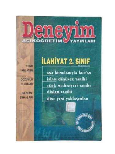 DENEYİM AÇIKÖĞRETİM YAYINLARI İLAHİYAT 2. SINIF - 0