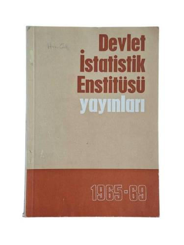 DEVLET İSTATİSTİK ENSTİTÜSÜ YAYINLARI 1965-69 - 0
