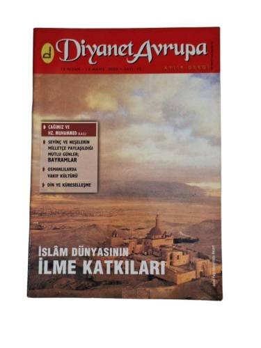 DİYANET AVRUPA AYLIK DERGİ / 15 NİSAN - 15 MAYIS 2000 / SAYI 13 - 0