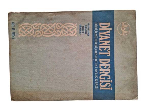 DİYANET DERGİSİ / 18. CİLT /MART NİSAN 1979 / 2. SAYI - 0