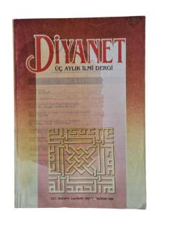 DİYANET DERGİSİ / 29. CİLT / NİSAN MAYIS HAZİRAN 1993 / 2. SAYI