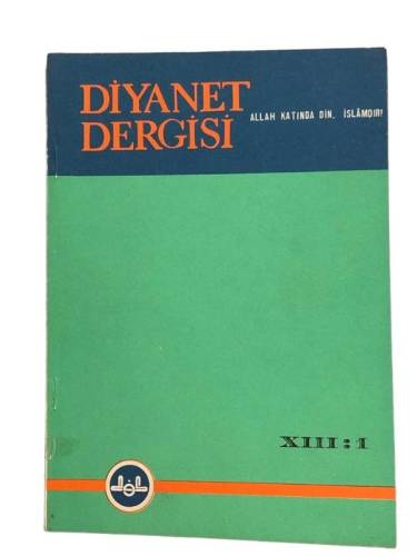 DİYANET DERGİSİ SAYI:1 CİLT:13 - 0