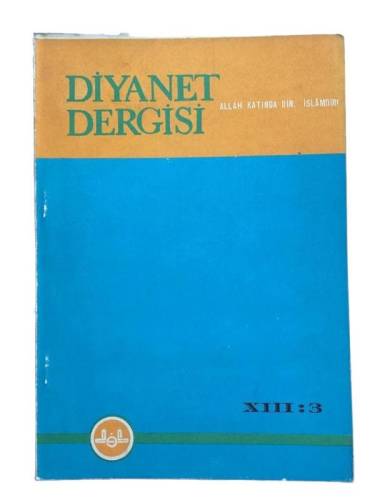 DİYANET DERGİSİ SAYI:3 CİLT:13 MAYIS HAZİRAN - 0
