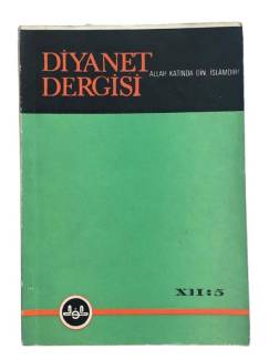 DİYANET DERGİSİ SAYI:5 CİLT:12