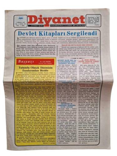 DİYANET GAZETESİ / 1 ARALIK 1972 / SAYI: 56 - 0