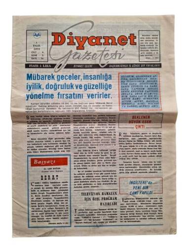 DİYANET GAZETESİ / 1 EYLÜL 1973 / SAYI: 75 - 0