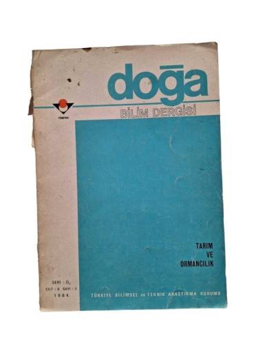 DOĞA BİLİM DERGİSİ CİLT 8 SAYI : 3 TARIM VE ORMANCILIK - 0
