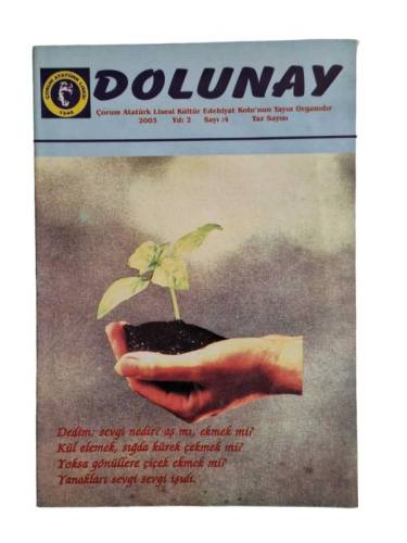 DOLUNAY YIL 2 SAYI 4 2003 ÇORUM ATATÜRK LİSESİ DERGİSİ - 0