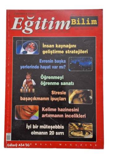 EĞİTİM BİLİM AYLIK EĞİTİM BİLİM VE KÜLTÜR DERGİSİ SAYI:21 YIL:3 HAZİRAN 2000(EVRENİN BAŞKA YERLERİNDE HAYAT VAR MI) - 0