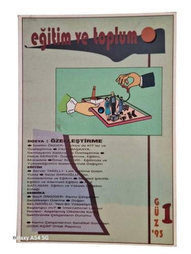EĞİTİM VE TOPLUM GÜZ 1993/1 - 0