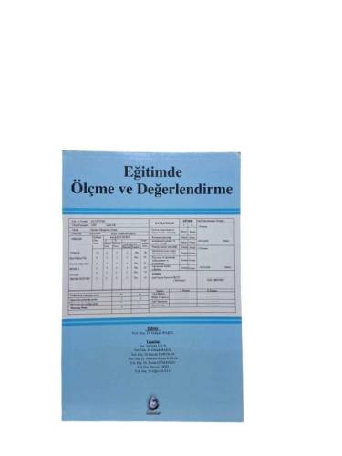 EĞİTİMDE ÖLÇME VE DEĞERLENDİRME - 0