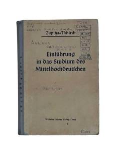 EİNFÜHRUNG İN DAS STUDİUM DES MİTTELENGLİSCHEN