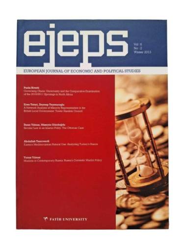 EJEPS - EUROPEAN JOURNAL OF ECONOMIC AND POLITICAL STUDIES - VOL:6 NO:2 WINTER 2013 - 0
